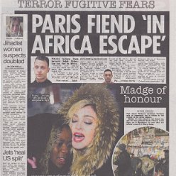 2015 - December - The Sun - UK - Madge of honour (full colour print)