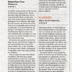 2015 - December - Trouw - Holland - Madonna slaat een andere weg in