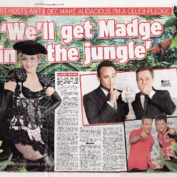 2015 - February - Daily Star - UK - We'll get madge in the jungle