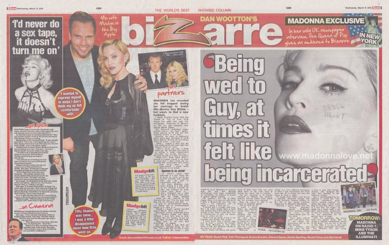 2015 - March - The Sun - UK - Being wed to Guy at times it felt like being incarcerated