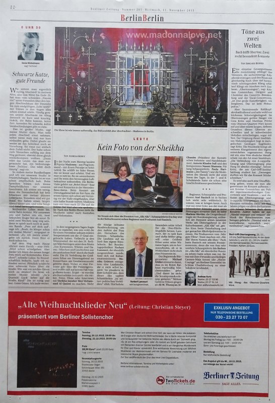 2015 - November - Berliner Zeitung - Germany - Berlin Berlin