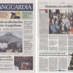 2015 - November - La Vanguardia - Spain - Madonna no cambies nunca