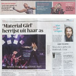 2015 - September - De Morgen - Belgium - Material girl herrijst uit haar as