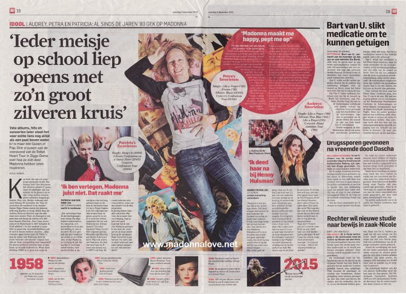 2015 - December - Algemeen Dagblad - Holland - Ieder meisje op school liep opeens met zo'n groot zilveren kruis