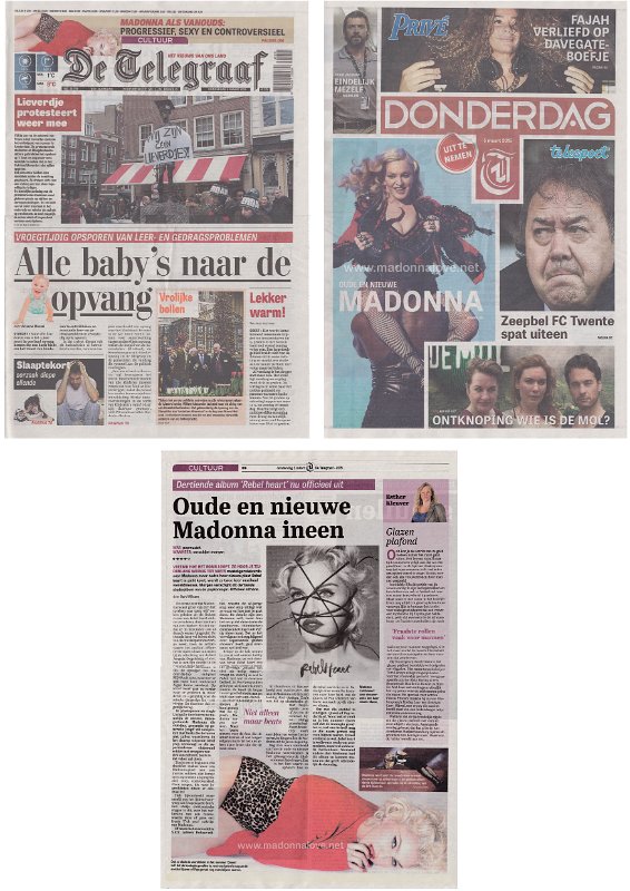 2015 - March - Telegraaf - Holland - De oude en nieuwe Madonna ineen