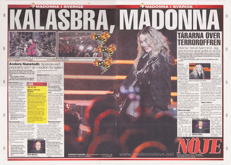 2015 - November - Kvallsposten - Sweden - Kalasbra Madonna