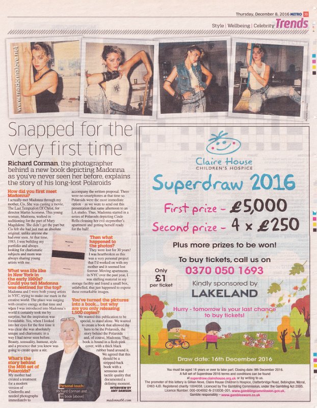2016 - December - Metro - UK - Snapped for the very first time