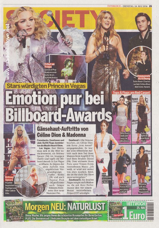 2016 - May - Osterreich - Austria - Emotion pur bei Billboard-Awards