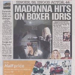 2016 - October - The Sun - UK - Madonna hits on boxer Idris