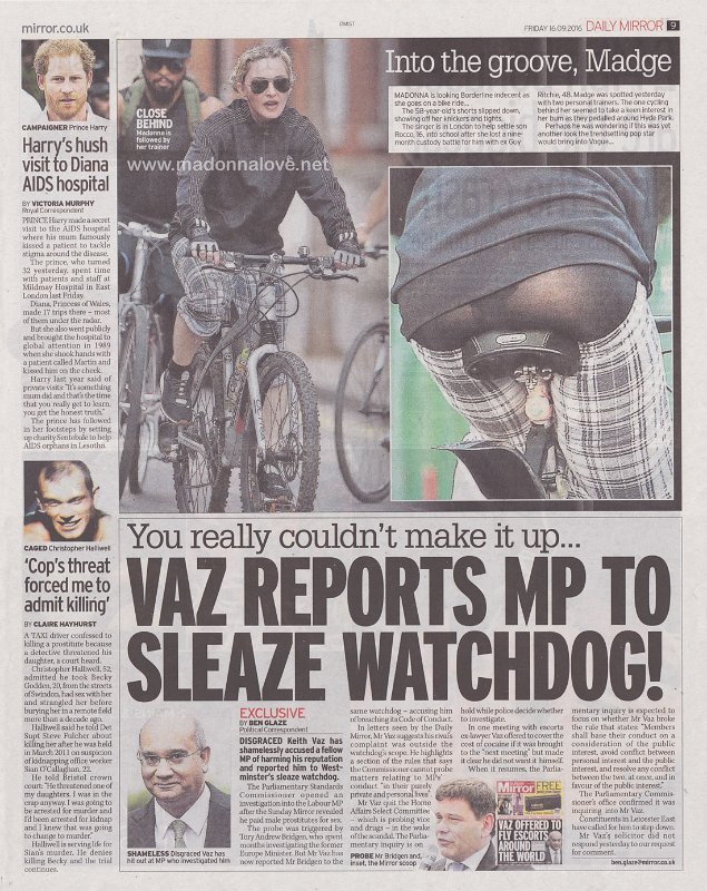 2016 - September - Daily Mirror - UK - Into the groove Madge