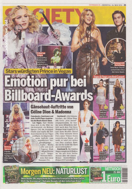 2016 - May - Osterreich - Austria - Emotion pur bei Billboard-Awards