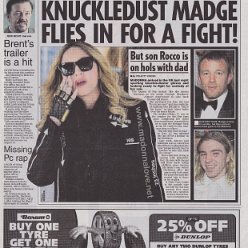 2016 - April - Daily Star - UK - Knuckledust Madge flies in for a fight!