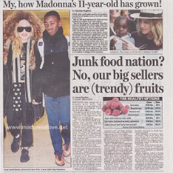 2016 - December - Daily Mail - UK - My how Madonna's 11-year-old has grown!