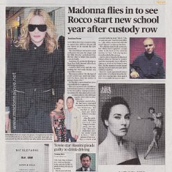 2016 - September - Evening Standard - UK - Madonna flies in to see Rocco start new school year after custody row