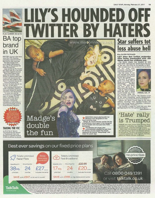 2017 - February - Daily Star - UK - Madge's double the fun