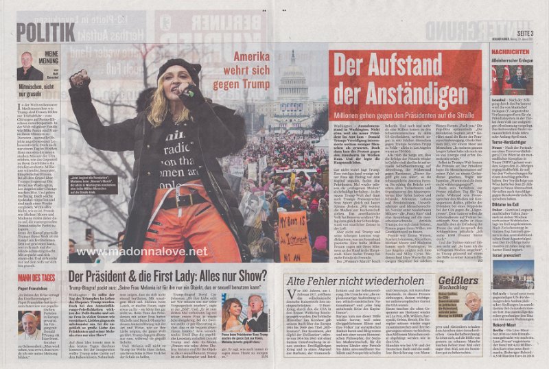 2017 - January - Berliner Kurier - Germany - Amerika wehrt sich gegen Trump