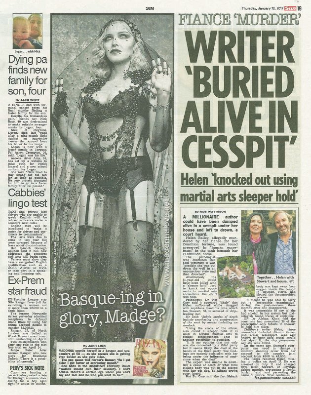 2017 - January - The Sun - UK - Basque-ing in glory Madge