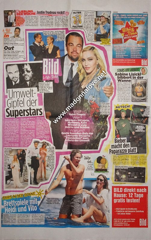 2017 - July - Bild - Germany - Umwelt-Gipfel der superstars