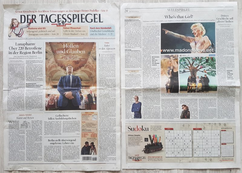 2018 - August - Der Tagesspiegel - Germany - Who's that girl