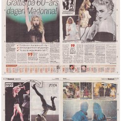 2018 - August - Aftonbladet - Sweden - Grattis pa 60 - ars dagen Madonna!