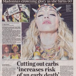2018 - August - Daily Mail - UK - Madonna's crowning glory as she turns 60
