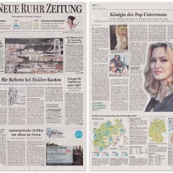 2018 - August - Neue Ruhr Zeitung - Germany - Konigin de Pop-Universums