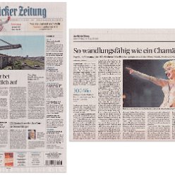 2018 - August - Saarbrucker Zeitung - Germany - So wandlungsfahig wie ein Chamaleon
