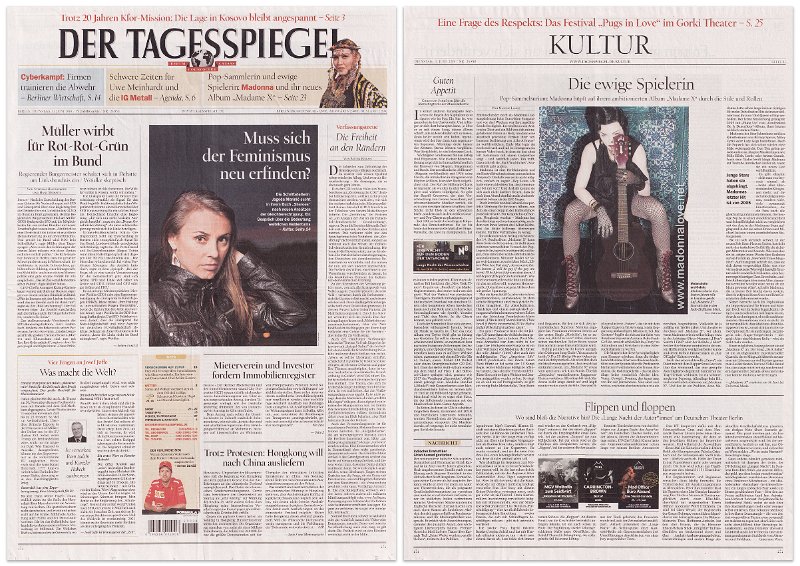 2019 - June - Der Tagesspiegel  - Germany - Die ewige Spielerin