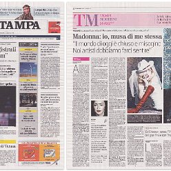 2019 - June - La Stampa - Italy - Madonna - io musa di me stessa