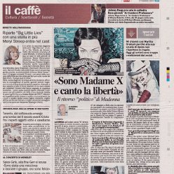 2019 - June - il resto del carlino - Italy - Sono Madame X e canto la liberta