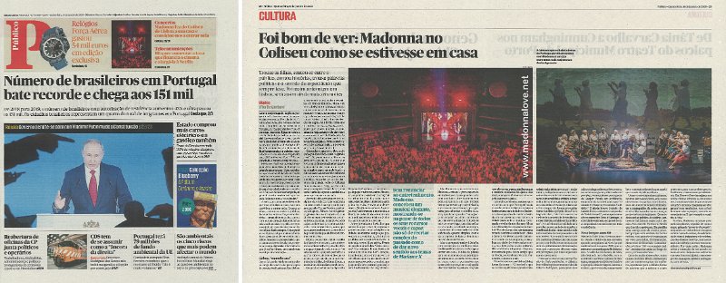 2020 - January - Publico - Foi bom de ver - Madonna no Coliseu como se estivesse em casa - Portugal