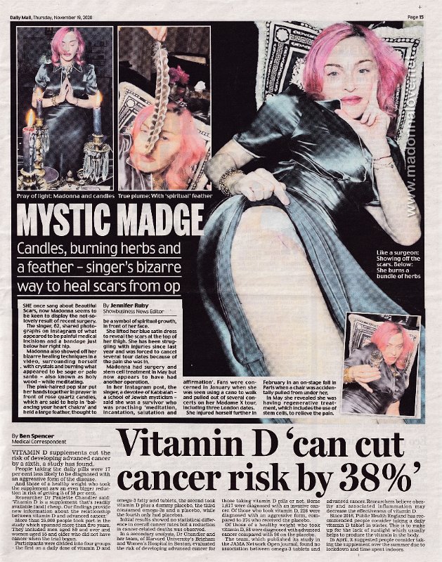 2020 - November - Daily Mail - Mystic Madge - UK