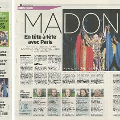 2020 - February - Aujourd'hui en France - Madonna en tete a tete avec Paris - France