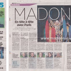 2020 - February - Le Parisien - Madonna en tete a tete avec Paris - France