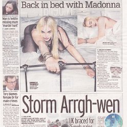 2021 - November - Daily Mirror - Back in bed with Madonna - UK