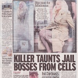 2021 - September - Daily Mirror - Big mac for Madonna - UK