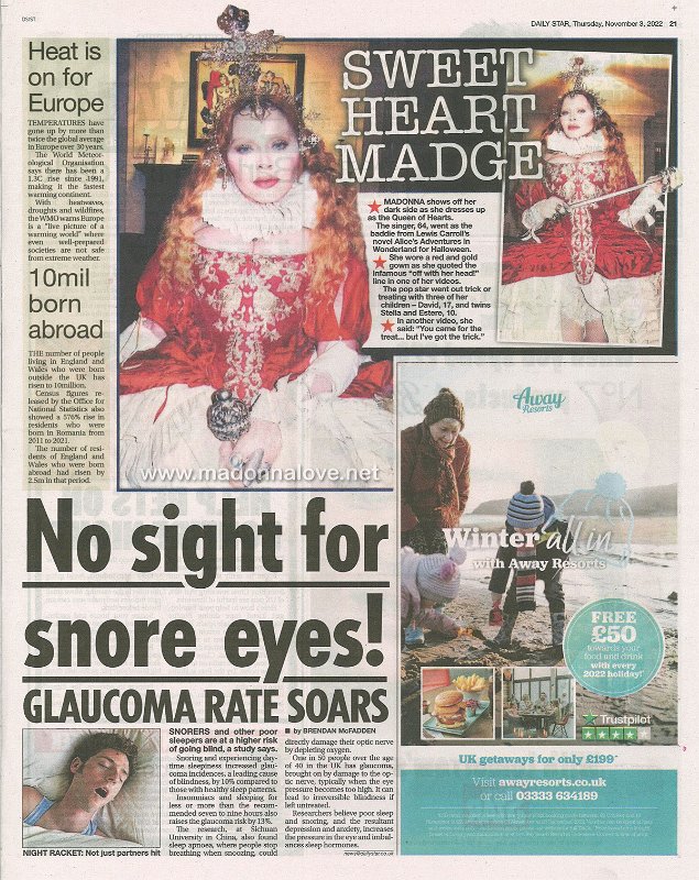 2022 - November - Daily Star - Sweet heart Madge - UK
