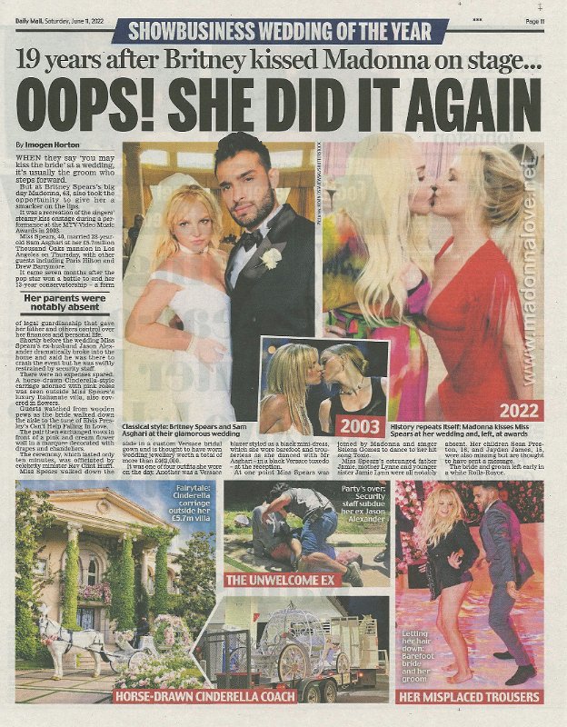 2022 - June - Daily Mail - Oops! She did it again - UK