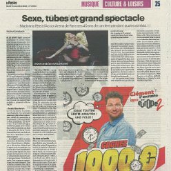 2023 - November - Le Parisien - Sexes, tubes et grand spectacle - France