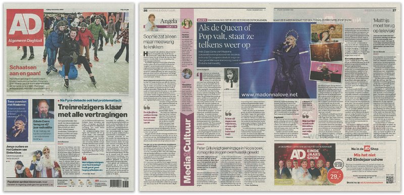 2023 - December - Algemeen Dagblad - Als de Queen of Pop valt, staat ze telkens weer op - Holland