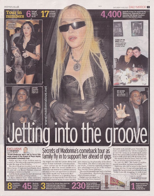 2023 - October - Daily Mirror - Jetting into the groove - UK