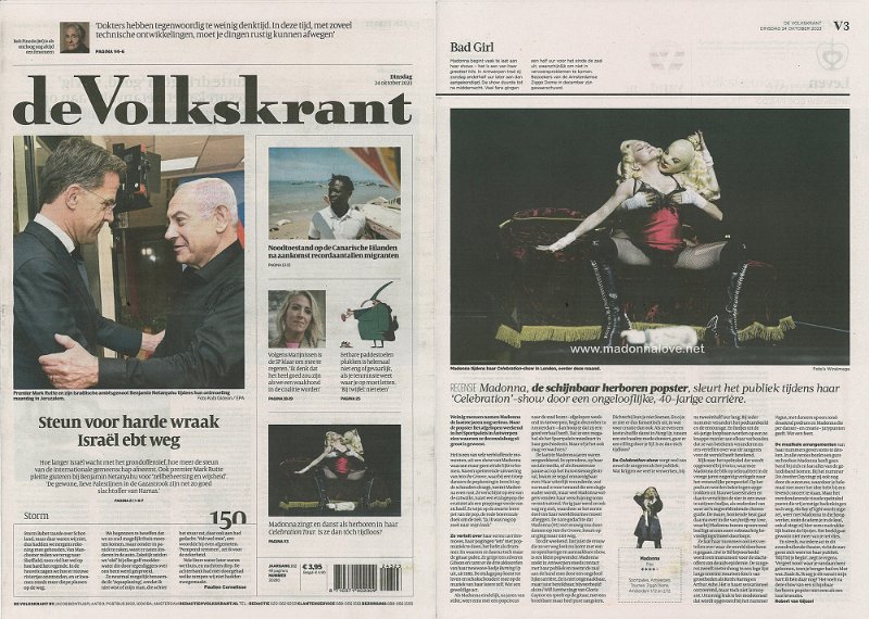 2023 - October - Volkskrant - Madonna de herschijnbaar herboren popster - Holland