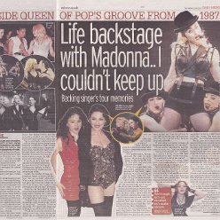 2023 - January - Daily Mirror - Life backstage with Madonna.. I couldn't keep up - UK