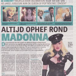2023 - January - Telegraaf - Altijd ophef rond Madonna - Holland