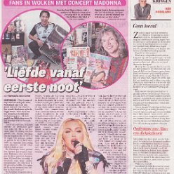 2023 - January - Telegraaf - Fans in wolken met concert Madonna - Holland