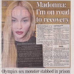 2023 - July - Daily Express - Madonna - I'm on the road to recovery - UK