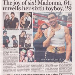 2023 - March - Daily Mail - The joy of six! Madonna 64 unveils her sixth toyboy 29 - UK