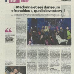 2023 - November - Le Parisien - Madonna et ses danseurs frenchies, quelle love story! - France