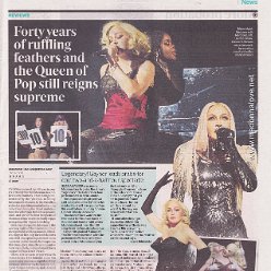 2023 - October - Evening Standard - Forty years of ruffling feathers and the Queen of Pop still reigns supreme - UK