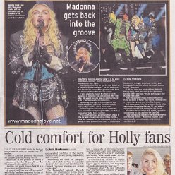 2023 - October - Sunday Express - Madonna gets back into the groove - UK
